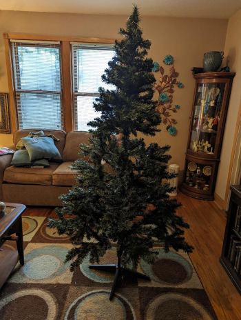 6' artificial Christmas tree for sale.