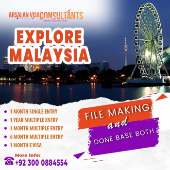 Malaysia E visit visa + sticker visa services done base 