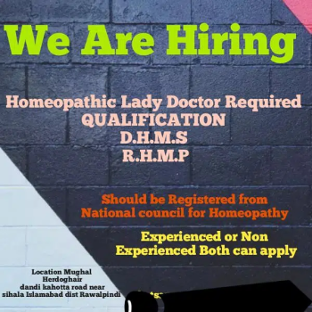 Lady Doctor Required