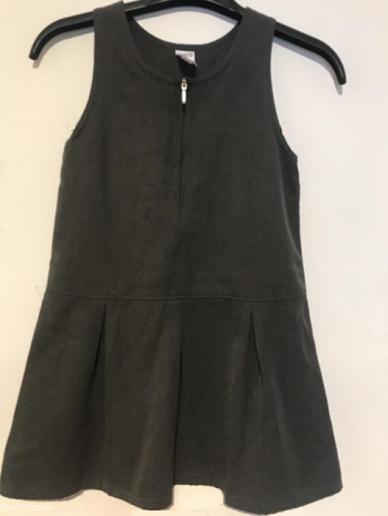 Tesco Grey School Pinafore Dress Age 7 8
