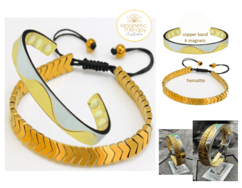 Bracelets Wristbands Alternative natural pain relief -Magnetic Therapy