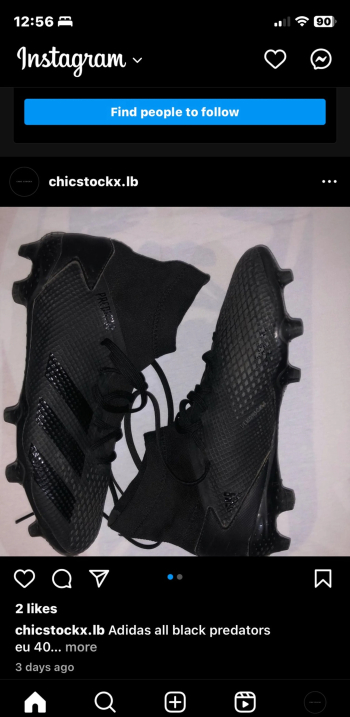 Predator adidas all black