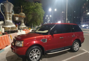 رنج روفر سبورت خليجي لون أحمر خمري مميز