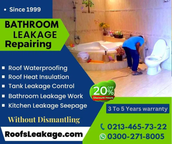 Waterproofing - Roof Leakage & Heat Repair Bathroom Waterproofing Leak