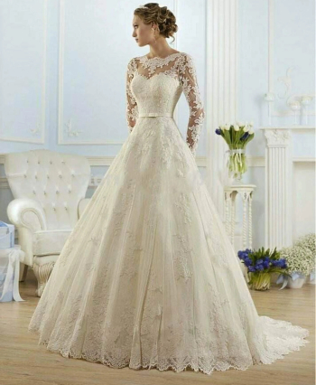 فستان عرس ابيض