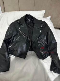 Zara women’s leather jacket