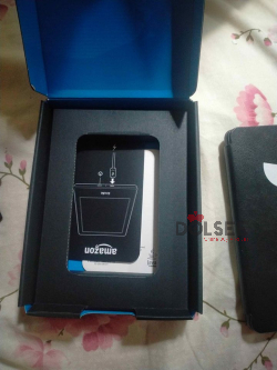 Kindle with leather case