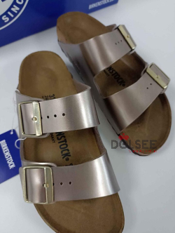 Eu 37 - Birkenstock Arizona Electric Metallic Taupe