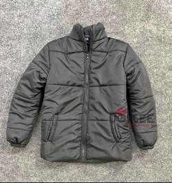 جاكت بافر اسود مستور - Black puffer jacket
