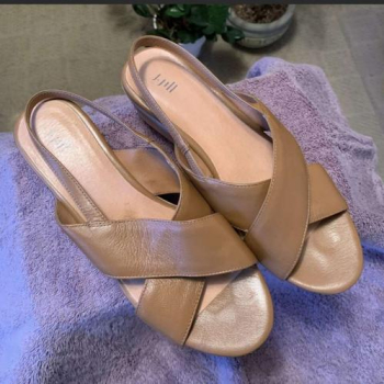 Cute JJill Tan Platform Sandals in Salt Lake City, Utah