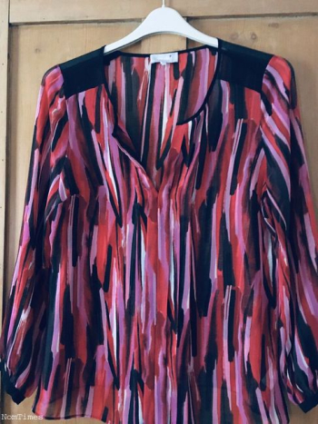 Marks & Spencer Per Una Semi Sheer Tunic Top Size 14