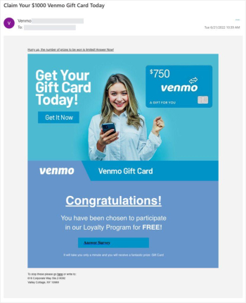 Your Chance to get $750 to Your Venmo Account