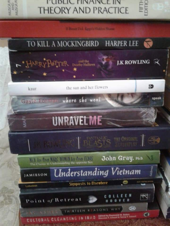 Varied collection of novels and books