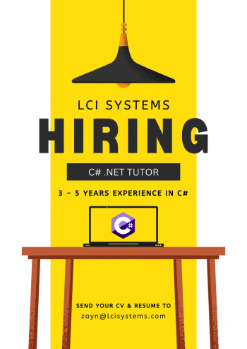 LCI SYSTEMS - C# . NET Tutor
