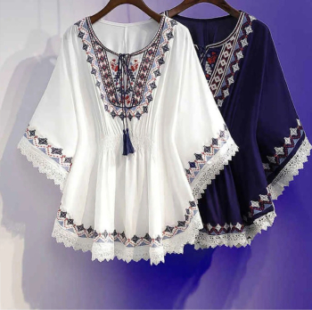 بلوزه تطريز هاند ميد