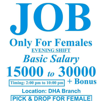 Sales Representative Hiring For Female Staff Only in Lahore