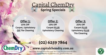 Capital ChemDry Carpet, Upholstery, Leather, Tile, E.O.L Bond Cleaning