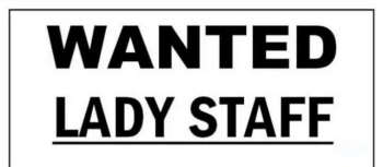 Good Salary Need Females Staff Pick and Drop