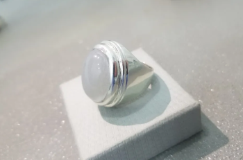 خاتم فضة عقيق يماني سليماني طبقي