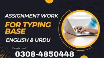 Assignment writing work Part Time/Full Time Daily payments