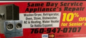 APPLIANCE REPAIR ** AC & HEATING ** ALL MAKES & MODELS
