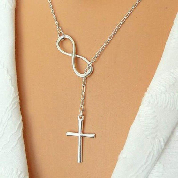 Symbolize Your Enduring Belief with the Timeless Infinite Faith Cross Pendant Necklace!