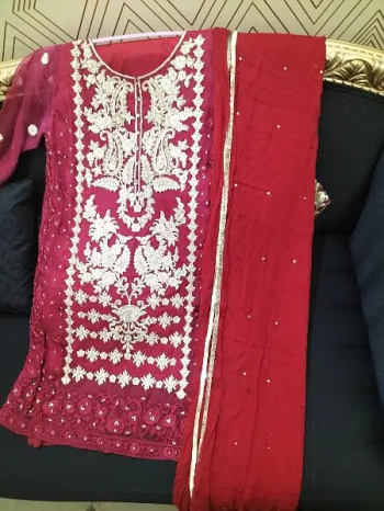 Beautiful fancy dress by Agha noor