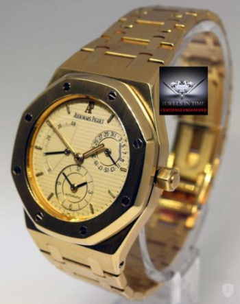 Audemars Piguet Royal Oak Dual Time Power Reserve 18k Gold Mens Watch 25730BA for sale in Boca Raton, Florida